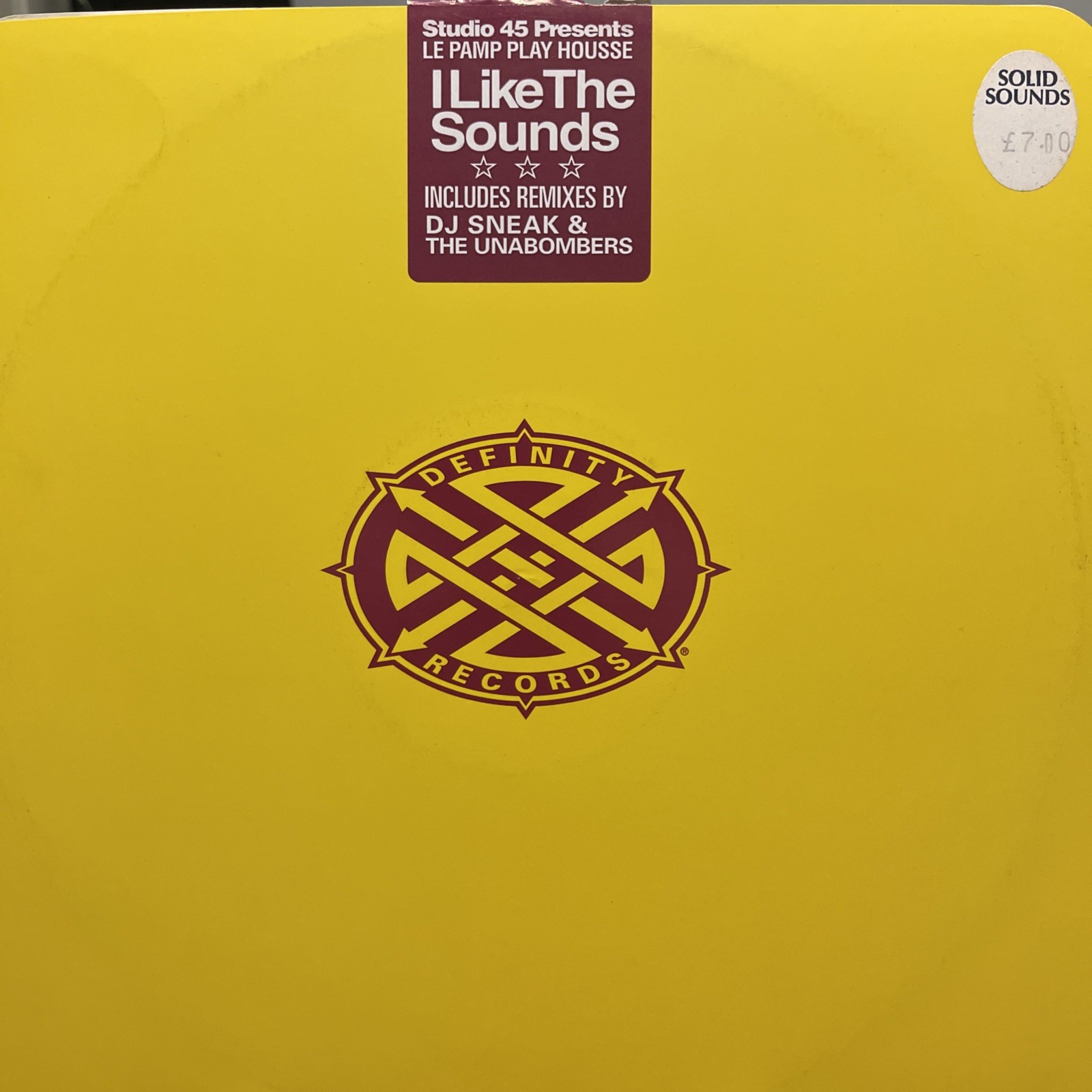 Vintage Vinyl: Studio 45 - I Like The Sounds 12”- S16293S Definitely 1999 TESTED