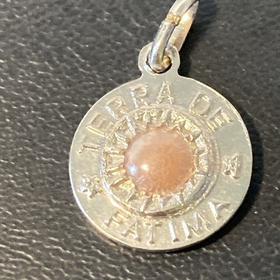 Our Lady of Fatima Medal Terra de Fatima Soil Reliquary Miracle of the Sun