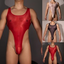 Body da uomo pigiama pantaloncini lucidi calze da donna costumi da bagno elastic