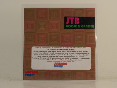 Gamder Goose JOHN THE BAPTIST GOOSE AND GANDER (H1) 3 Track Promo CD Single plus ...