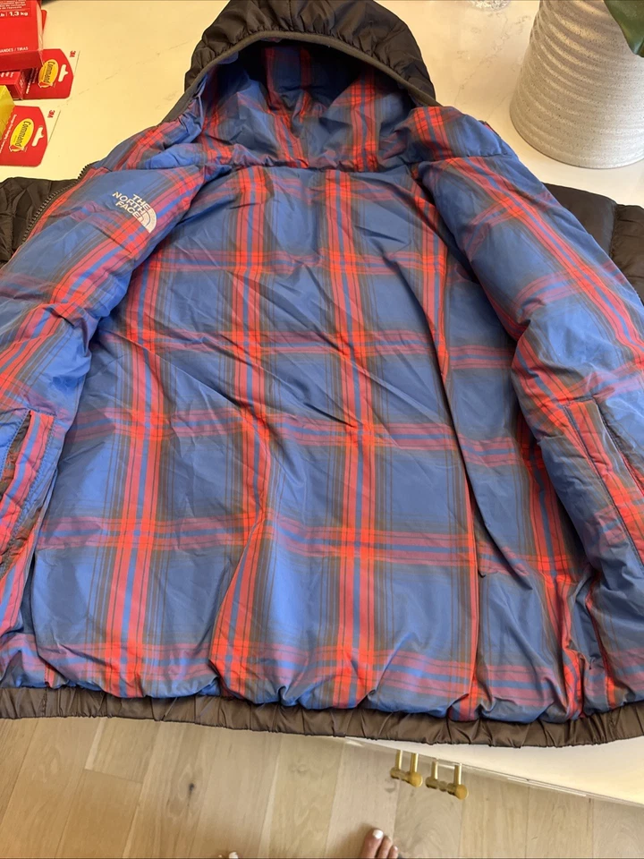 Niños Mediano 10/12 The North Face 550 Reversible Cuadros en el Interior Foto 2 de 4