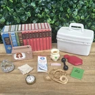 Vintage 1960s Mixed Lot of Barbie Ken Accessories Clock TV Road Map Japan