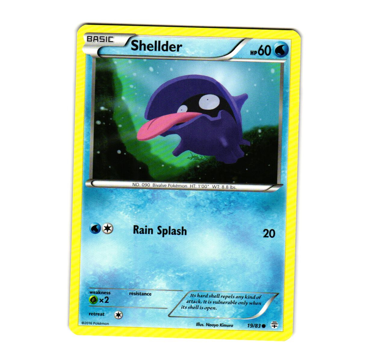 Pokemon Shellder 19/83 Generations Common NM
