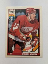 1991-92 O-Pee-Chee Hockey #317 Sheldon Kennedy - Red Wings