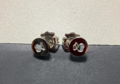 TOUS Ohrringe Silber Hohl Bär Design Elegant Schmuck Accessoires Japan