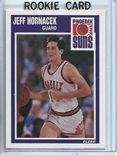 Jeff Hornacek 1989-90 Fleer Basketball ROOKIE Card #121-Phoenix Suns. rookie card picture