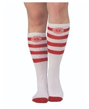 Waldo Striped Socks - Wenda - Red/White - Costume Accessory - One Size