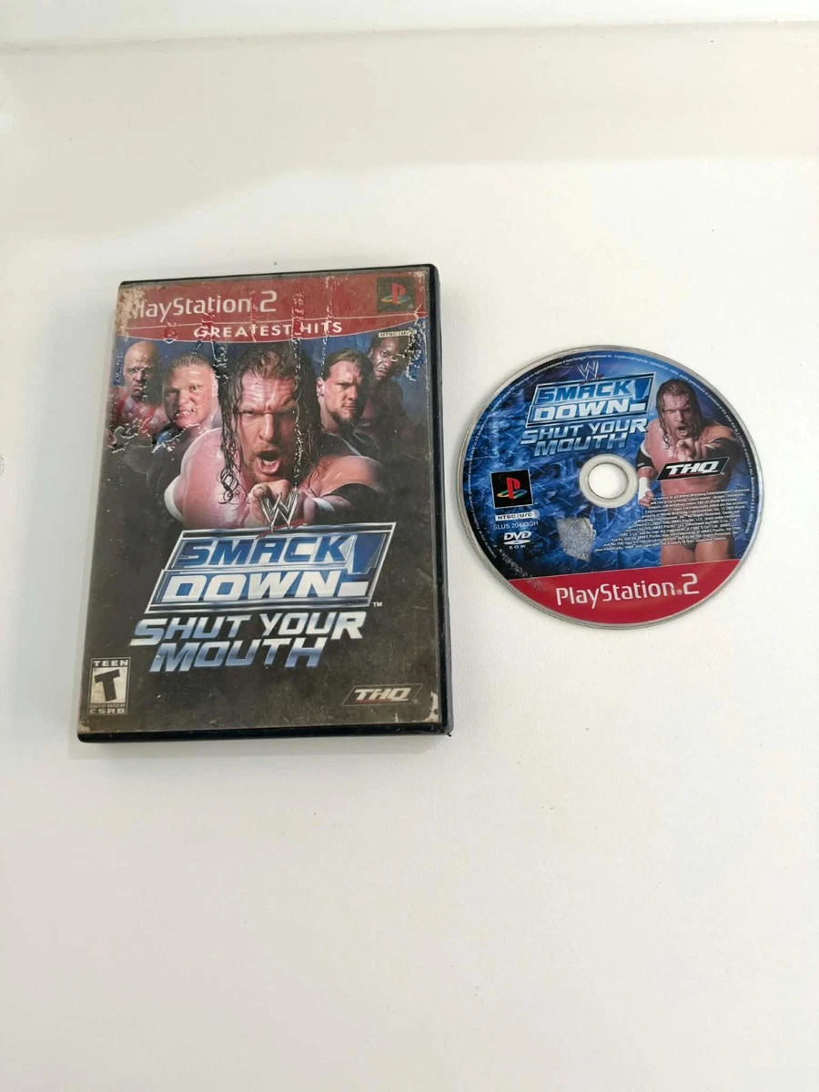 Jeu WWE Smackdown Shut Your Mouth Sur PS2 - Version Française, Complet (très Bon état)