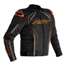 RST S1 Black/Grey/Fluo-Orange Urban Sports Touring Textile Waterproof Motorcy...