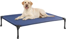 Veehoo Cooling Elevated Dog Bed, Portable Raised 42.0L x 30.0W x 7.0Th, Blue 