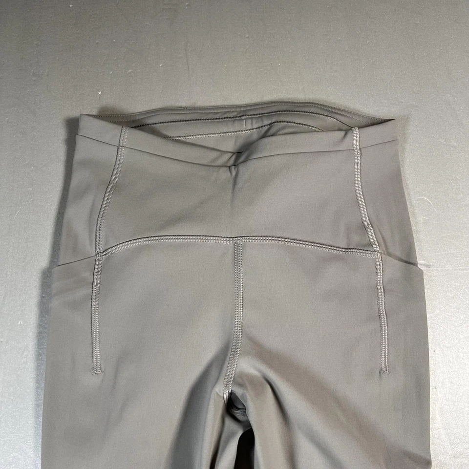 Lululemon Leggings Womens 4 Gray High Rise Full Length Yoga Athletic Pants Gym - Image 2 of 4