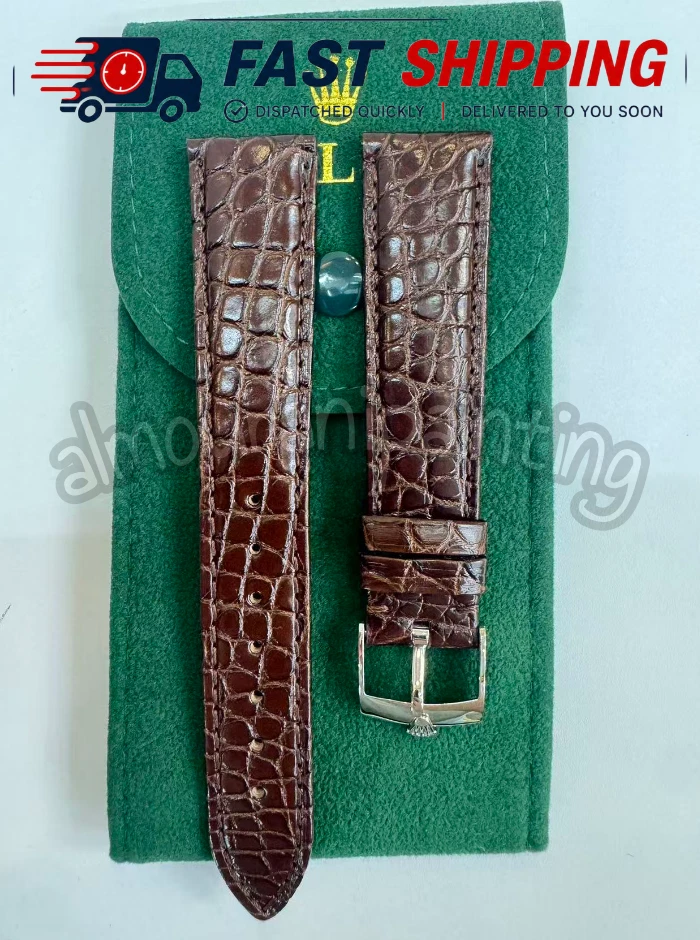 Rolex Leather 16 mm Band Width Wristwatch Bands for sale | eBay