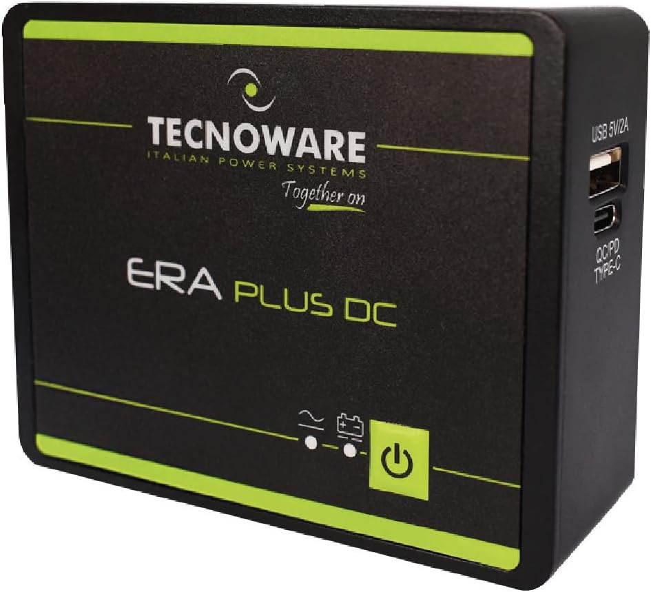 Mini UPS Tecnoware ERA Plus DC 25W - Gruppo Continuità per Modem e POE - 1