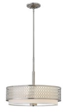 Fredrick Ramond FR35603 Nickel 3-Light Drum P...