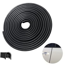 Car Door Edge Guards, 16.4Ft 5m Car Door Protector Edge Guards 16-2/5Ft black