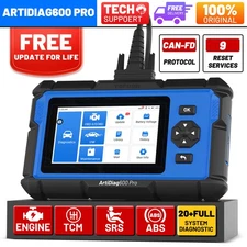 2025 TOPDON AD600S+ PRO All System Car Diagnnostic Tool OBD2 Scanner Free Update