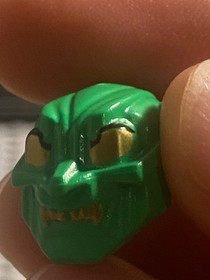 Lego Spider-Man spd006 Green Goblin 2 Gold Eyes from set 4851 4852, helmet perfe