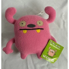 UglyDoll Little Uglys Heu Googeuy 6" NWT Limited Edition 2011 Pink Plush HTF
