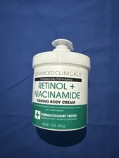 Advanced Clinicals Retinol + Niacinamide Anti-Aging Face & Body Cream 15 fl.oz.