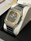 Seiko 5 6349 8010 Black Gold Dial Day Date Automatic Vintage 1985 Rare Watch