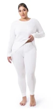 Fruit of the Loom Women's Thermal Waffle Pant Size Large (12-14) White - NWT
