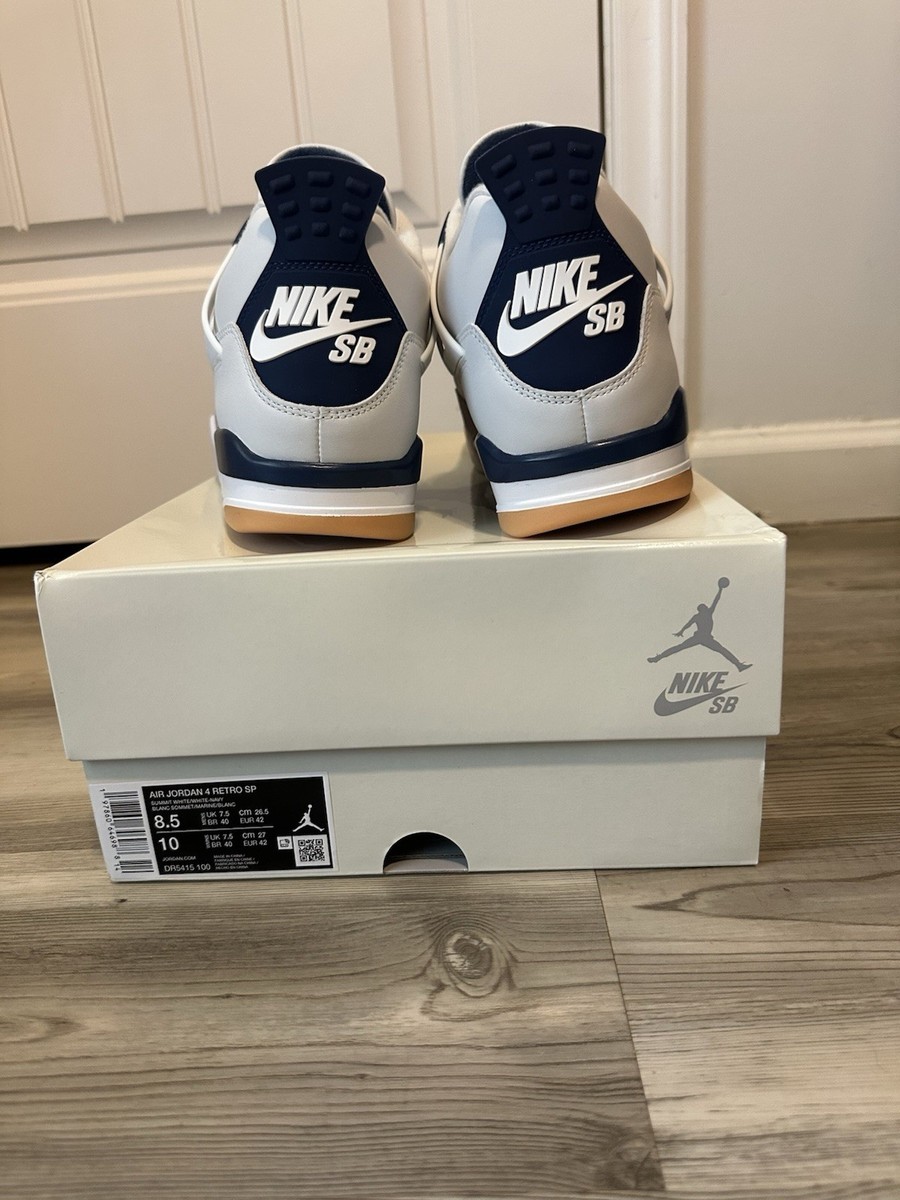 Nike Air Jordan 4 Retro SP Nike SB Navy Men display picture 3