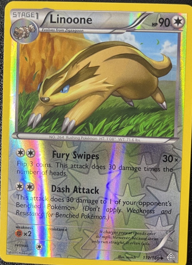 Linoone 112/160 XY - Primal Clash Reverse Holo