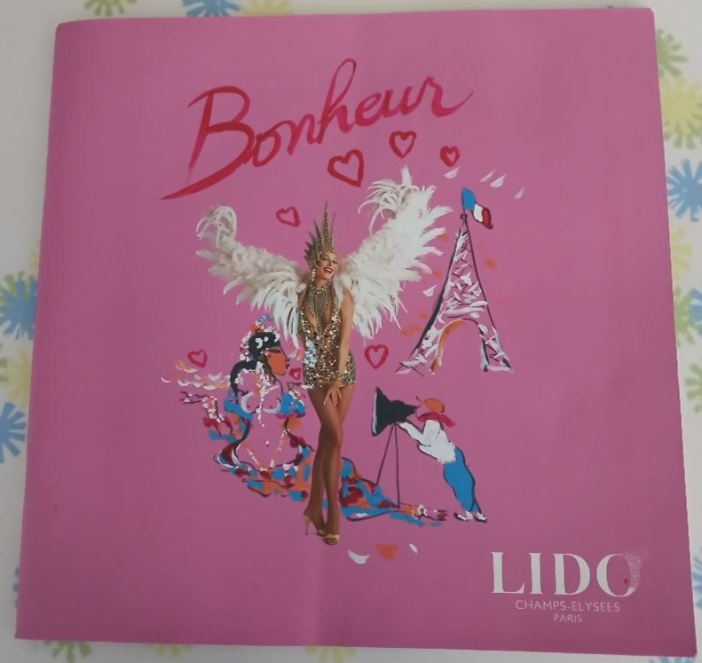 Lido Bonheur Champs-Elysees Paris France Program Full Color French/English 1990s
