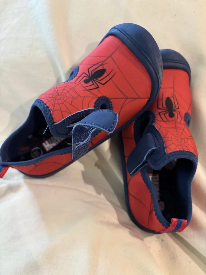 Sandália de banho Spiderman Water Shoes Disney 11 12 menino menina Marvel nova com etiquetas - Imagem 2 de 4