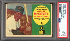 1960 Topps #316 Willie McCovey Rookie PSA 4 Vintage HOF RC Baseball Card (778)