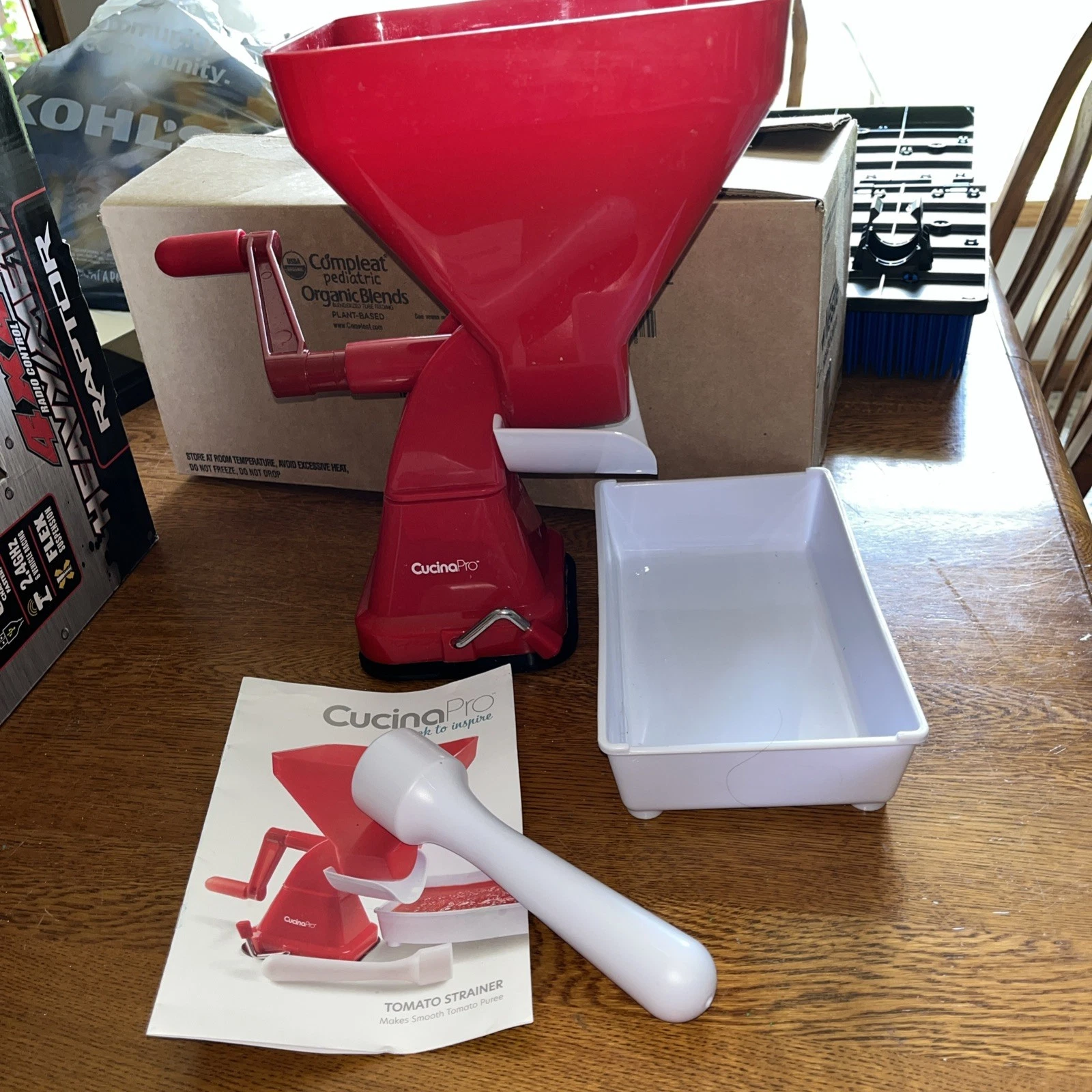 CucinaPro Tomato Strainer- Easily Juices w No Peeling Deseeding or Coring