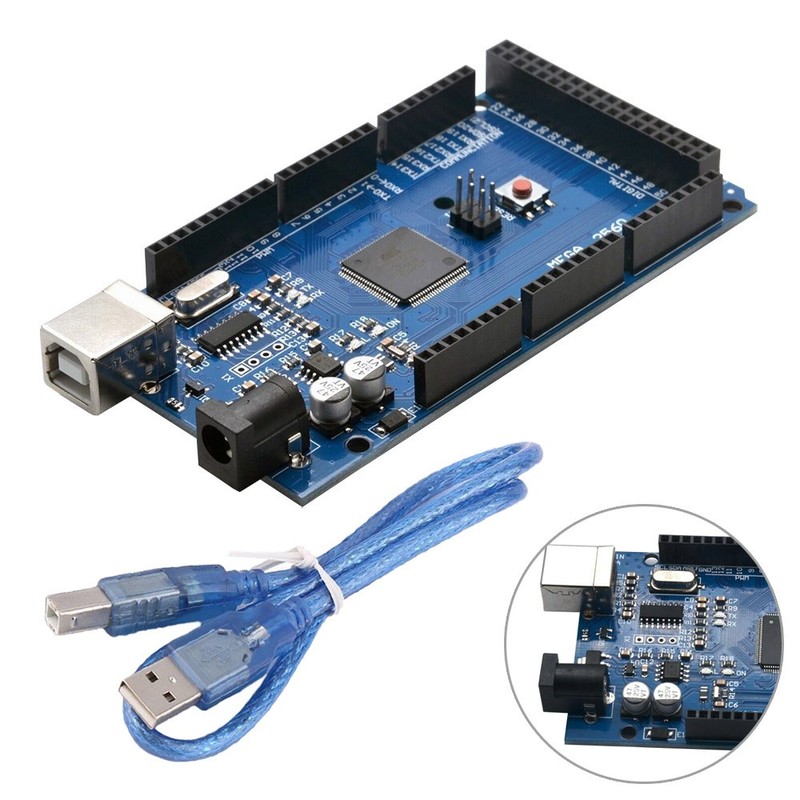 For Arduino Mega2560 R3 Compatible Board With CH340G USB Cable Improved Version