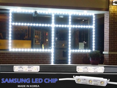 LEDUPDATES STORE FRONT LED LIGHT 50FT BRIGHTEST SAMSUNG CHIP + Track + UL POWER