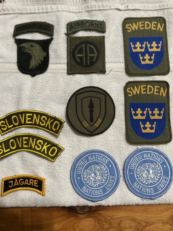 From 1999-2004 - US & European Military Patches (New & Used)