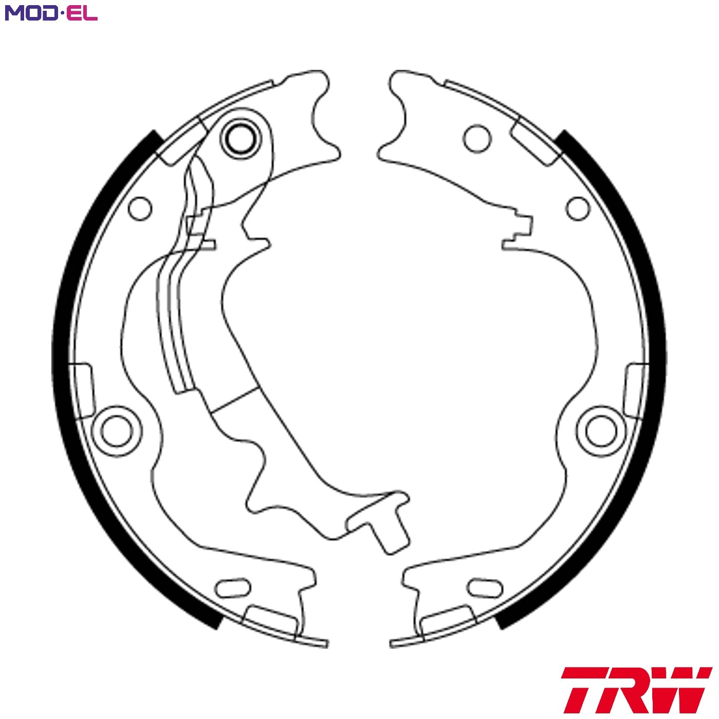 BRAKE SHOE SET PARKING BRAKE GS8817 FOR HYUNDAI ix35/SUV TUCSON/IX35/II  KIA