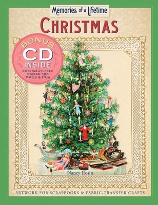 Memories of a Lifetime: Christmas: Artwork for Scrapbooks  Fabric-Transf - GOOD