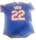 JUAN SOTO #22 New York Mets Blue Alternate Jersey Men's Size Large