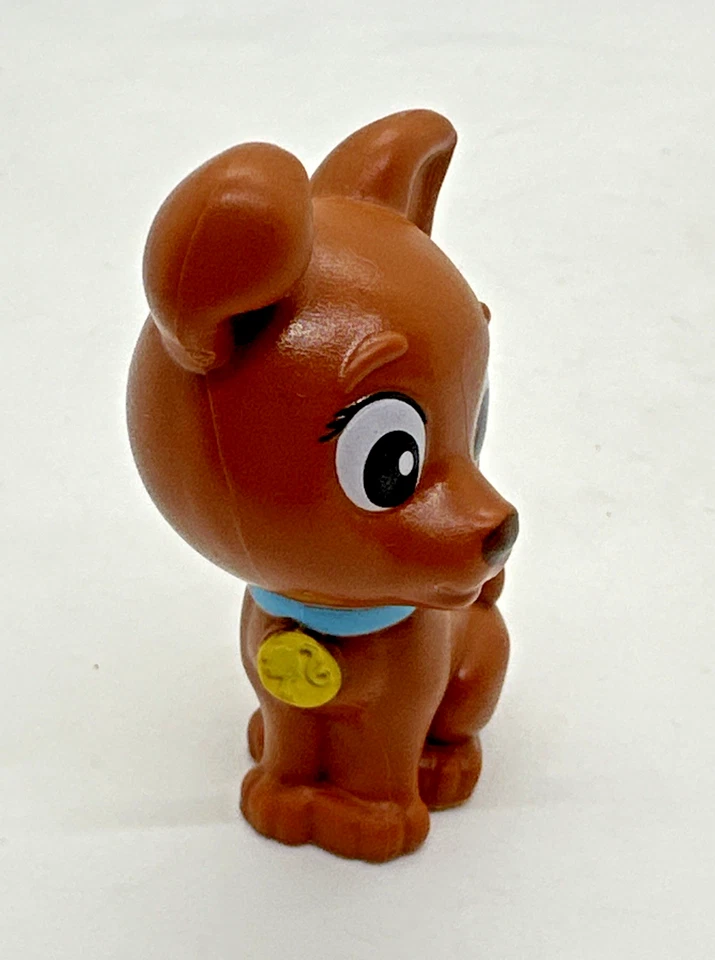 Barbie Mattel Pets Brown Puppy Dog 2" PVC Figurine - Image 4 of 4