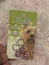 Coastal Pet Round Dog Bells Collar Decoration, 1-Inch Gold (3-Count)