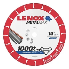 Lenox Tools 1972929 METALMAX Diamond Edge Cutoff Wheel, 14" x 1"