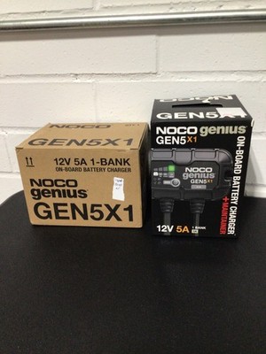NOCO Genius GEN5X1 1-Bank 5A (5A/Bank) 12V Onboard Marine Battery Charger