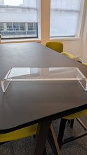 Clear Acrylic Countertop Display Riser Stand, Portable Counter & Tabletop