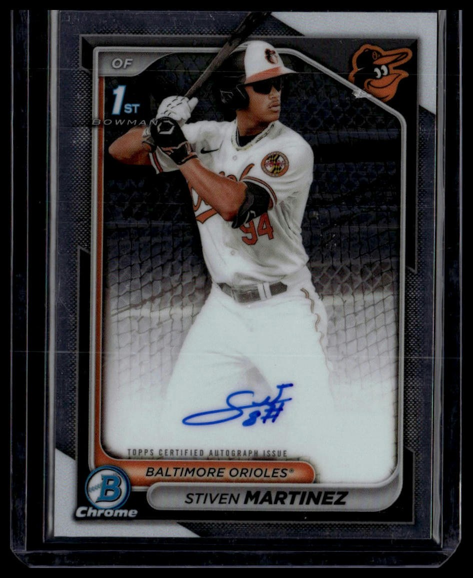 Stiven Martinez 2024 Bowman Chrome 1st Prospect Autograph