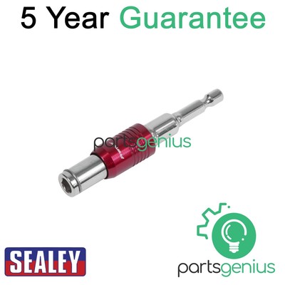Sealey Premier schwenkbarer magnetischer Bithalter 1/4 Zoll Sechskant (M) 1/4 Zoll Sechskant (F) AK4930