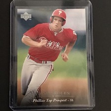 1995 Scott Rolen Upper  Deck Top Prospect Minor League Rookie Card # 78. rookie card picture