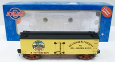 Atlas 8073 O Gauge 3-B Beer 36' Wood Reefer Car #7 (3-Rail) LN/Box