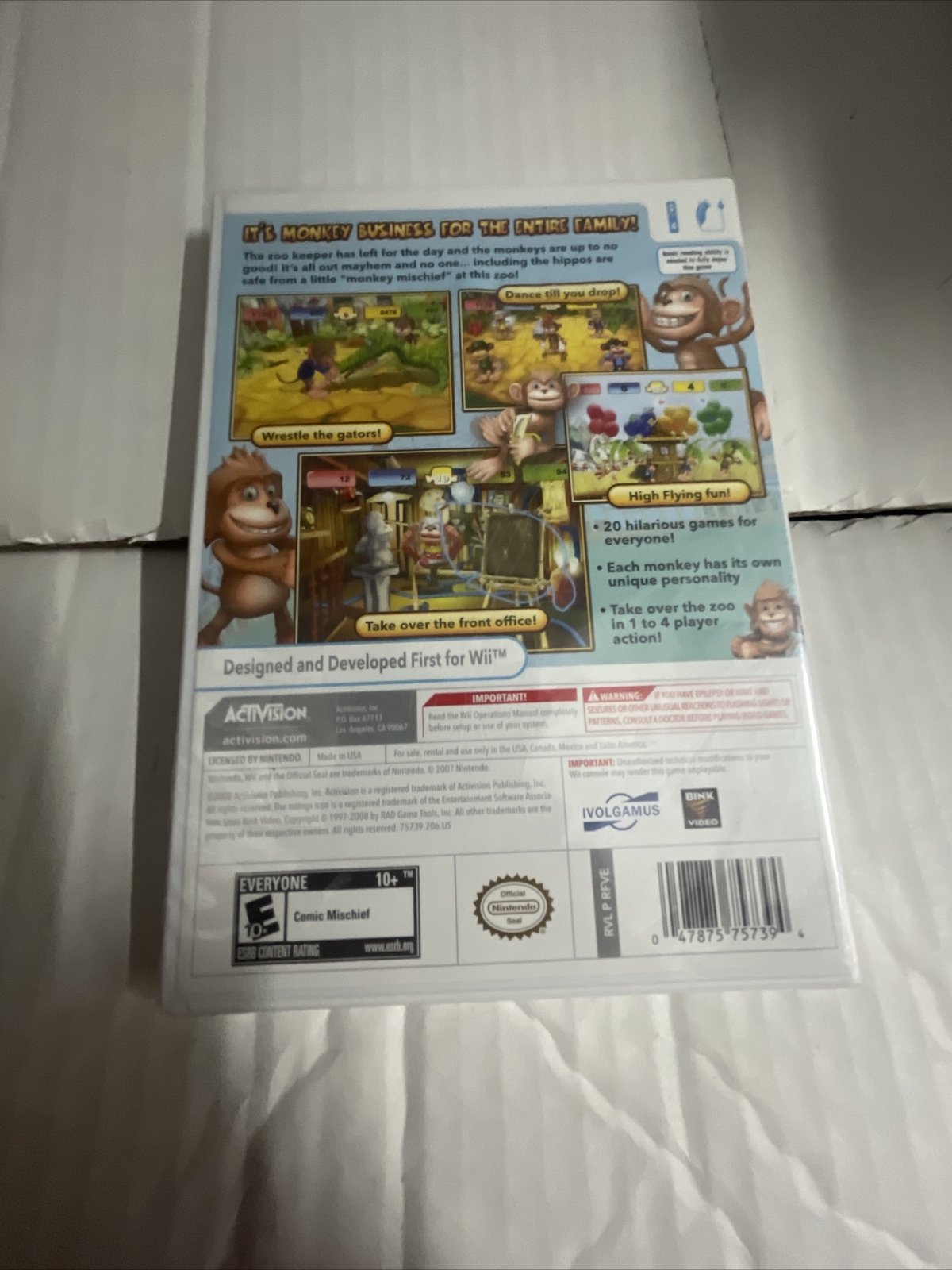 Monkey Mischief Party Time (Nintendo Wii, 2008) - Japanese Version for ...