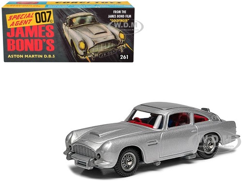 ASTON MARTIN DB5 RHD BIRCH SILVER JAMES BOND 007 "GOLDFINGER" BY CORGI RT26101S - Picture 1 of 4