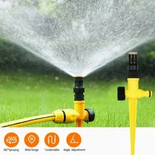 360° Rotation Auto Irrigation System Garden Lawn Sprinkler Patio Save Water NEW