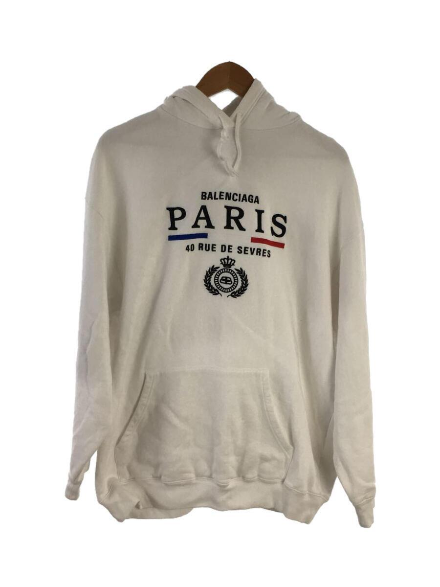 BALENCIAGA 20SS Logo hoodie L white cotton | eBay